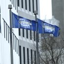 Grey Cup flags ... 