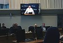 While speaking ... 
