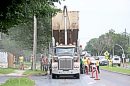 A dump truck ... 