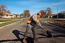 A worker with ... 