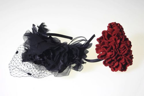 MIKE.DEAL@FREEPRESS.MB.CA 101208 - Wednesday, December 08, 2010 - Fashion Gift Guide Women's hair accessory by Ophelie Hats various fashion items for the story by Connie Tomato. MIKE DEAL / WINNIPEG FREE PRESS