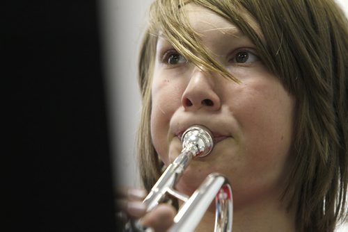 Ruth Bonneville Winnipeg Free Press Dec 08 , 2010 2017 Project - Windsor School grade six students are in the midst of their middle years learning about electricity, becoming a patrol, fitness tests, getting braces, taking band class and becoming the king of the snow hill on the school grounds. Garrett plays the trumpet during band class.