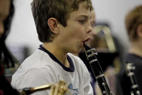 Ruth Bonneville Winnipeg Free Press Dec 08 , 2010 2017 Project - Windsor School grade six students are in the midst of their middle years learning about electricity, becoming a patrol, fitness tests, getting braces, taking band class and becoming the king of the snow hill on the school grounds.  Quinn takes a big breath before blowing into his clarinet during band practice.