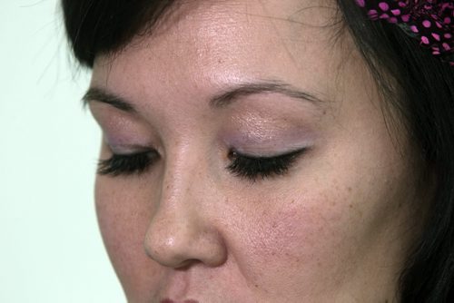 MIKE.DEAL@FREEPRESS.MB.CA 110112 - Wednesday, January 12, 2011 - Connie Tamoto had some fake eyelashes applied at Splurge on the weekend. see connie tamoto story MIKE DEAL / WINNIPEG FREE PRESS