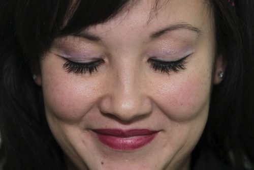 MIKE.DEAL@FREEPRESS.MB.CA 110112 - Wednesday, January 12, 2011 - Connie Tamoto had some fake eyelashes applied at Splurge on the weekend. see connie tamoto story MIKE DEAL / WINNIPEG FREE PRESS