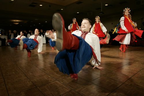 January 13, 2011 - 110113  -  Kevin Dudych and dancers from Orlan perform at Malanka Thursday, January 13, 2011. John Woods / Winnipeg Free Press