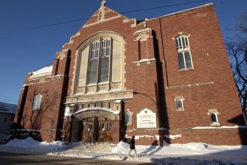 MIKE.DEAL@FREEPRESS.MB.CA 110120 - Thursday, January 20, 2011 - St. Matthew's Anglican Church is going to be renovated to contain 24 low-income housing units. See Larry Kusch story MIKE DEAL / WINNIPEG FREE PRESS