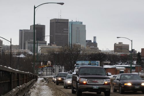 January 25, 2011 - 110125  -  Winnipeg skyline Tuesday, January 25, 2011.    John Woods / Winnipeg Free Press