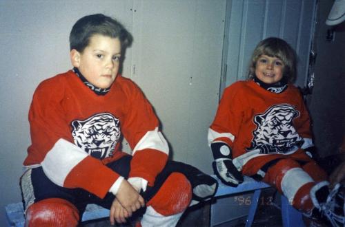 1996 Teulon Tigers Michelle Pawluk and brother Wesley Pawluk - for Ashley Prest story Winnipeg Free Press