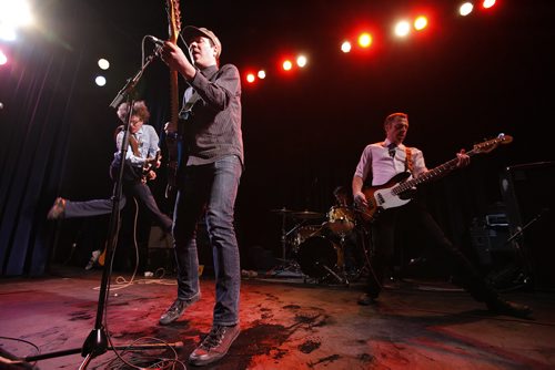 Winnipeg, Manitoba -  The Bonaduces perform at The West End Cultural Centre as part of a book launch for the book Call*Response which is about the Winnipeg music scene over the past few decades Saturday, February 5, 2011.   (John Woods/Winnipeg Free Press)