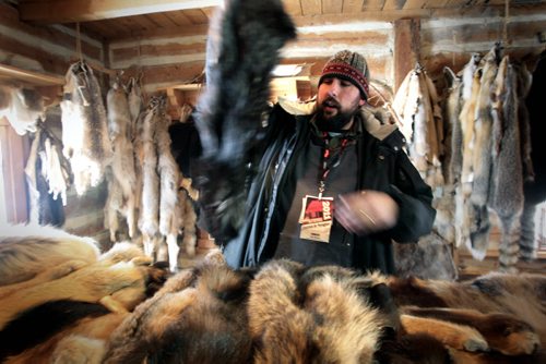 MIKE.DEAL@FREEPRESS.MB.CA 110217 - Thursday, February 17, 2011 - Colin Mackie, Heritage Programs Manager with Festival du Voyageur in the general store building inFort Gibraltar. MIKE DEAL / WINNIPEG FREE PRESS