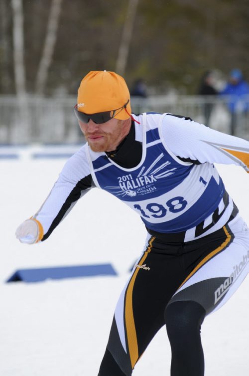 Here are photos of Slade Doyle winning his second gold medal at the games today. Please put into merlin for sports. Also, Please give Dave Benson a photo credit for the picture. winnipeg free press