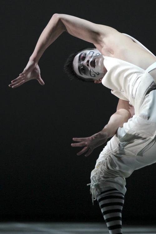 MIKE.DEAL@FREEPRESS.MB.CA 110308 - Tuesday, March 08, 2011 - The Royal Winnipeg Ballet world premiere of Shawn Hounsell's Wonderland, a new full-length story ballet at the Centenial Concert Hall. White Rabbit performed by Yosuke Mino. MIKE DEAL / WINNIPEG FREE PRESS