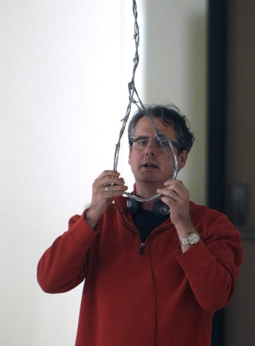 TREVOR HAGAN / WINNIPEG FREE PRESS - Director, Declan O'Brien demonstrates how he wants the noose around an actresses neck on the set of Wrong Turn 4, filming at the former Brandon Mental Health Institute in Brandon, Manitoba. 11-03-07