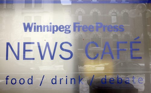 TREVOR HAGAN / WINNIPEG FREE PRESS - Progress inside the Winnipeg Free Press News Cafe. 11-03-15