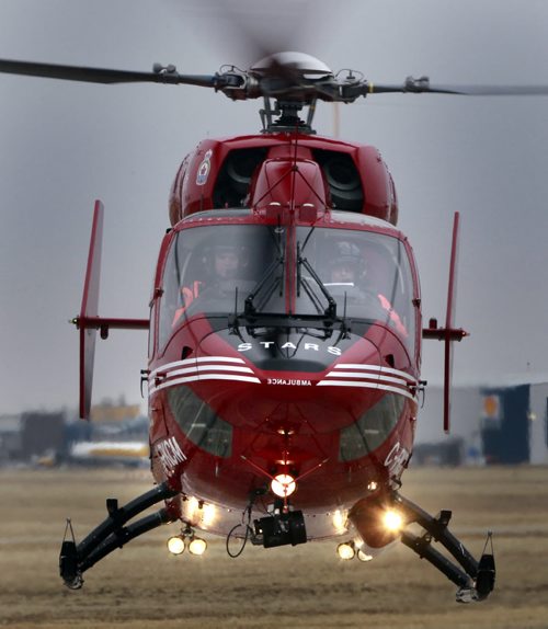 WAYNE.GLOWACKI@FREEPRESS.MB.CA  The Shock Trauma Air Rescue Society (STARS) helicopter and medical crew will once again be providing emergency medical response during the expected flooding in Manitoba this spring. Bruce Owen story. Winnipeg Free Press April 1  2011