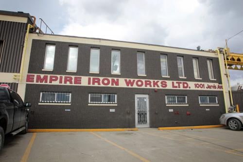 MIKE.DEAL@FREEPRESS.MB.CA 110406 - Wednesday, April 06, 2011 - Empire Iron Works Ltd. at 1001 Jarvis Ave. Story on a couple of Manitoba companies (including Empire) that have used new Chinese investment to revive the companies. Empire Iron Works, as the name suggests, is a structural steel fabrication shop that makes steel pieces mostly for industrial construction projects. See Martin Cash story. MIKE DEAL / WINNIPEG FREE PRESS