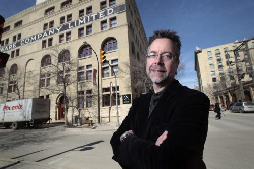 MIKE.DEAL@FREEPRESS.MB.CA 110407 - Thursday, April 07, 2011 - John Giavedoni the chair of the Residents of the Exchange District organisation. See Dave Connors story MIKE DEAL / WINNIPEG FREE PRESS
