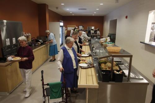 BORIS.MINKEVICH@FREEPRESS.MB.CA   BORIS MINKEVICH / WINNIPEG FREE PRESS 110520 Opening of The Villa Aulneau - Tour of the place. Cafeteria.