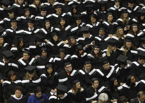 TREVOR HAGAN / WINNIPEG FREE PRESS - Students at the 132nd annual Spring Convocation in Investors Group Athletic Centre at the University of Manitoba. 11-05-31