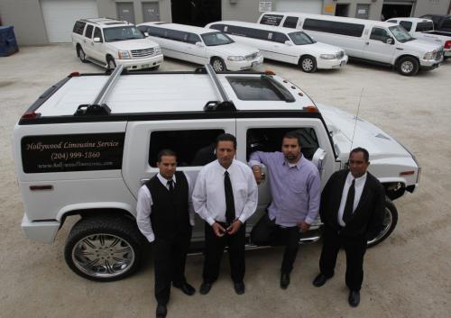 BORIS.MINKEVICH@FREEPRESS.MB.CA   BORIS MINKEVICH / WINNIPEG FREE PRESS 110620 Limo company that is mad about the police inspecting their limos. L-R  Sandeep Minhas, Garry Kaler, Ricky Brar(owner), and Manny Singh.