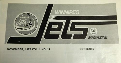 Winnipeg Free Press / June 23 2011 - ** MUST CREDIT CANCENTRAL CARD & Supply - in pic table of contents from Nov 1972 Vol.1 no.11   Jets  Magazine / proggram - Photo Book Project - Wpg Winnipeg Jets Hockey Club - NHL National Hockey League return -  ( kgjets brings up all Wpg Jets recovered photos in Merlin new book project pics will have slug newjets ( 147 new photos added June 2011  -  for archive pics put in after june 7 2011) - ***These next Photos slugged newjets2 for photos afterJune 14 20011( ken gigliotti staff ) )  photos cannot be  published without written permission from the Winnipeg Free Press and credit must include  the Winnipeg Free Press