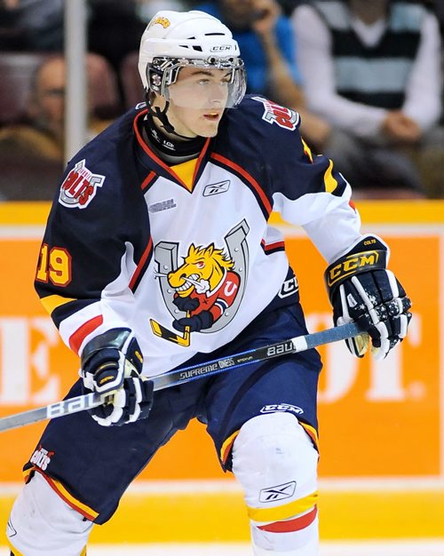 Terry Wilson / OHL File photo Mark Scheifele in action with the Barrie Colts of the OHL. Mark Scheifele was drafted by the Winnipeg Jets in the first round of the National Hockey League entry draft, Friday June, 24, 2011, in St. Paul, Minn.