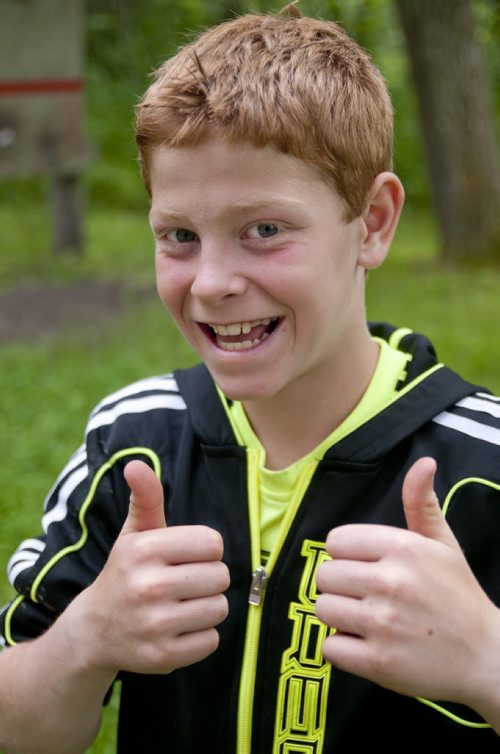 Griffin of the Class of 2017 at Camp Arnes. June 28, 2011. Story by Carolin Vesely. (HADAS PARUSH / WINNIPEG FREE PRESS)