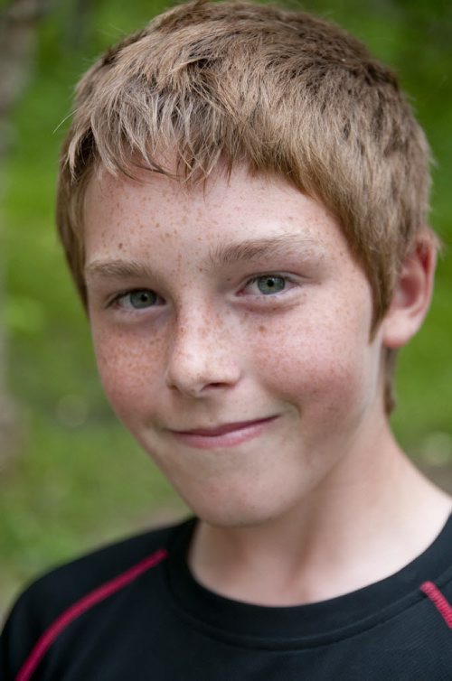 Jesse of the Class of 2017 at Camp Arnes. June 28, 2011. Story by Carolin Vesely. (HADAS PARUSH / WINNIPEG FREE PRESS)