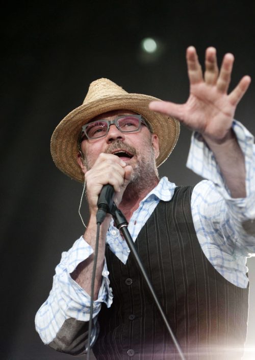 Gordon Downie performs during the Tragically Hip concert at Shaw Park, Thursday night. Story by Melissa Martin. July 7, 2011 (HADAS PARUSH / WINNIPEG FREE PRESS)
