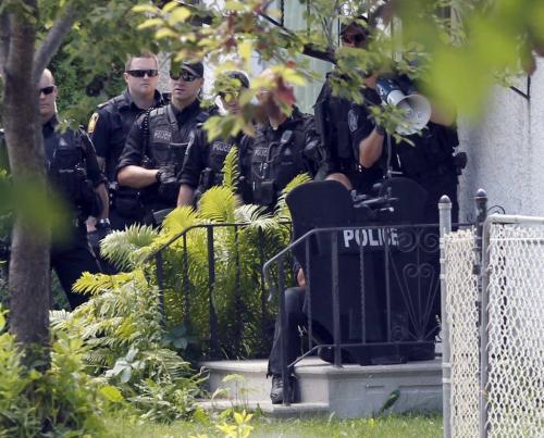 Possible shooting scene at 1516 Roy. July 12, 2011 (BORIS MINKEVICH / WINNIPEG FREE PRESS)