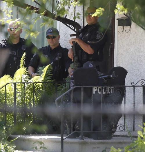 Possible shooting scene at 1516 Roy. July 12, 2011 (BORIS MINKEVICH / WINNIPEG FREE PRESS)