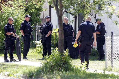 Possible shooting scene at 1516 Roy. July 12, 2011 (BORIS MINKEVICH / WINNIPEG FREE PRESS)