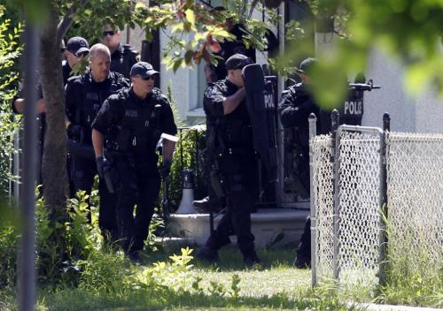 Possible shooting scene at 1516 Roy. July 12, 2011 (BORIS MINKEVICH / WINNIPEG FREE PRESS)