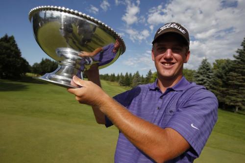 Tom Hoge Wins the 2011 Players Cup and Earns a Spot in the RBC Canadian Open. July 17, 2011 (BORIS MINKEVICH / WINNIPEG FREE PRESS)