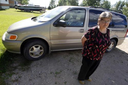 Janet Goodin is a Minnesotan grannie that was wrongly accused of smuggling drugs into Canada. She lives in Warroad, MN. July 25, 2011 (BORIS MINKEVICH / WINNIPEG FREE PRESS)