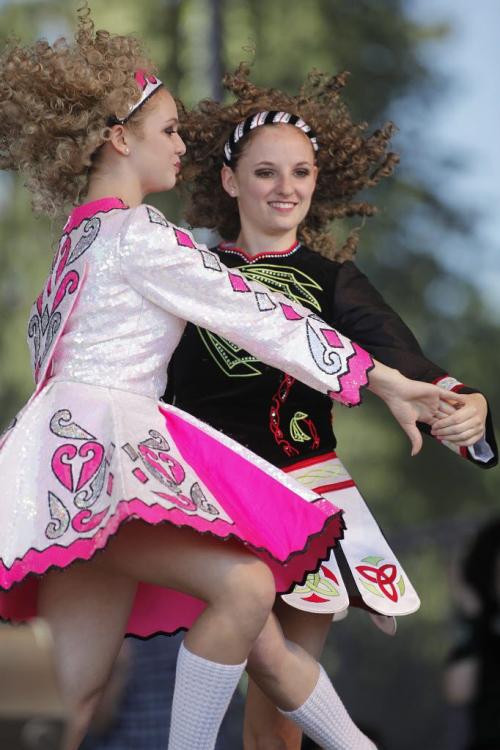The McConnell Dancers of the Ireland-Irish pavilion perform at the Folklorama kick off concert at the Forks Saturday, July 30, 2011.  John Woods/Winnipeg Free Press
