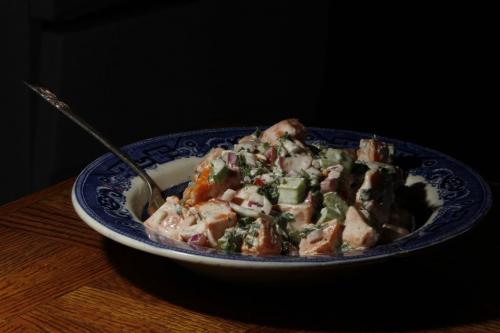 RECIPE SWAP - Sweet Potato Salad. August 1, 2011 (BORIS MINKEVICH / WINNIPEG FREE PRESS)