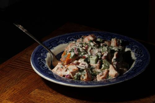RECIPE SWAP - Sweet Potato Salad. August 1, 2011 (BORIS MINKEVICH / WINNIPEG FREE PRESS)