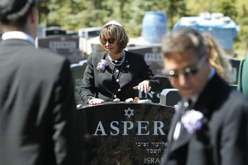 Asper family members at the funeral for Ruth Miriam Asper. She was commonly known as Babs to her family, friends and the community, and died early Saturday at the age of 78 at St. Boniface General Hospital. August 2, 2011 (BORIS MINKEVICH / WINNIPEG FREE PRESS)