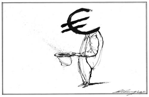 August 17 2011 edit cartoon DALE CUMMINGS / WINNIPEG FREE PRESS / EURO / E.U.