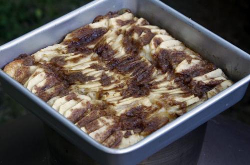 Recipe swap - Dutch Apple Cake in a silver pan.  Sept 5, 2011 (BORIS MINKEVICH / WINNIPEG FREE PRESS)