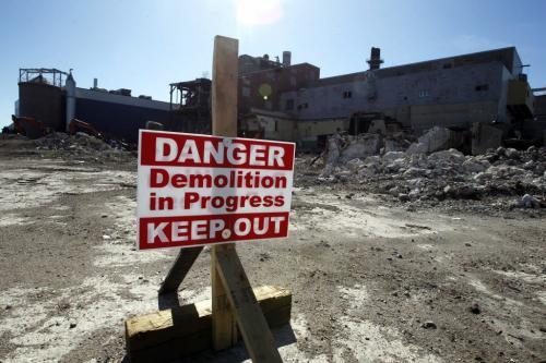 Various photos of the old paper mill in Pine Falls that shut down and is now being demolished. Sept , 2011 (BORIS MINKEVICH / WINNIPEG FREE PRESS)