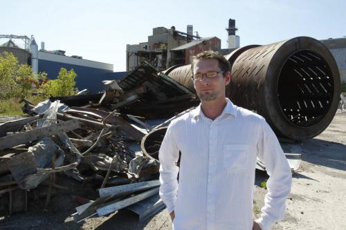 Various photos of the old paper mill in Pine Falls that shut down and is now being demolished. Andrew Kaus of Edgewater Development Corp director.  Sept 8 , 2011 (BORIS MINKEVICH / WINNIPEG FREE PRESS)