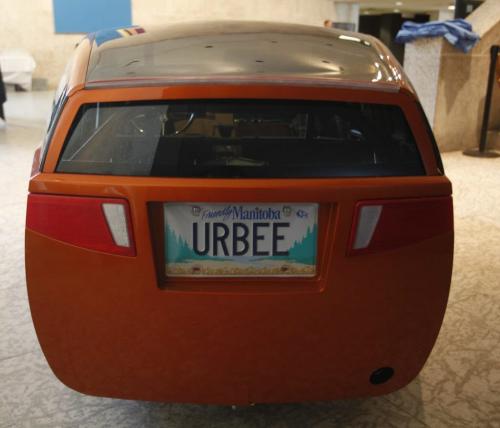 New car called the Urbee. Sept. 15 , 2011 (BORIS MINKEVICH / WINNIPEG FREE PRESS)