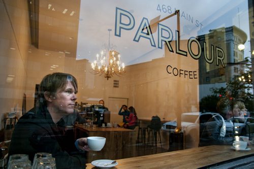 Alexander Mickelthwate, music director of the Winnipeg Symphony Orchestra, says the new Parlour Coffee on Main Street will be a favourite coffee joint for a lot of Winnipeggers, if it isn't already.  For Our Winnipeg column. September 20, 2011 (HADAS PARUSH / WINNIPEG FREE PRESS)