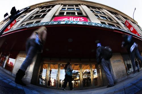 Zellers in the Bay downtown has been passed over as a Target location. Photographed Friday, September 23, 2011. (John Woods/Winnipeg Free Press)