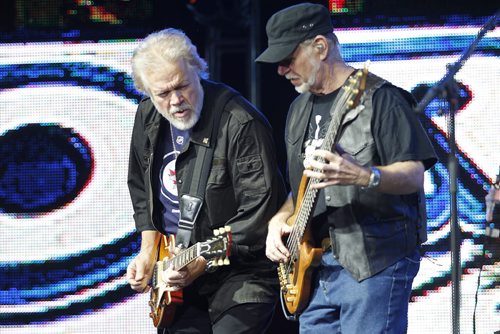 Bachman and Turner perform at the NHL Face-off party at The Forks in Winnipeg, Thursday, October 6, 2011.  (John Woods/Winnipeg Free Press)