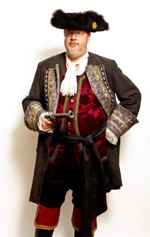 Doug Speirs in winning Halloween costume- The Pirate.  2011 Aaron Ives/Winnipeg Free Press