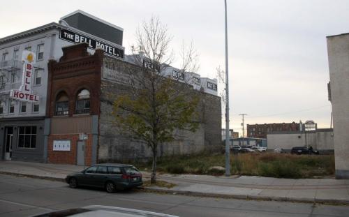 Bell Hotel file shot. Empty lot north of the old hotel is in the story.  Oct. 27, 2011 (BORIS MINKEVICH / WINNIPEG FREE PRESS)